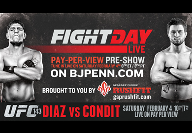 Heavy MMA's Fight Day LIVE 16 – UFC 143 – Sat 6PM EST on BJPENN.COM