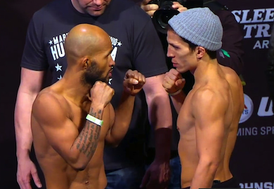 PHOTO’s: Fighters Mean Mug At Today’s UFC on FOX 9 Weigh-Ins