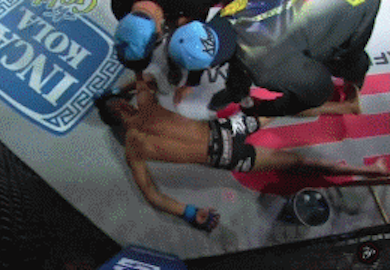 Replay | RFA Fighter Allowed To Continue After collapsing on Stool between rounds
