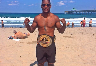PHOTO | Bellator Champ Will Brooks Takes Belt To The Beach