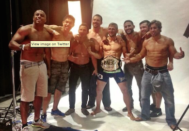 PHOTO | Team Alpha Male Gathers And Celebrates Dillashaw Title Win