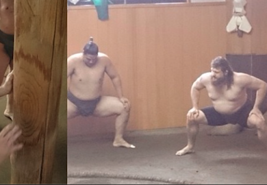PHOTO | Roy Nelson Trains With Sumo Wrestlers