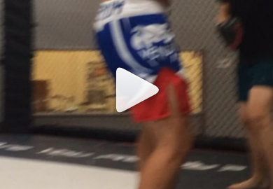 Carlos Condit Back Training At The Gym