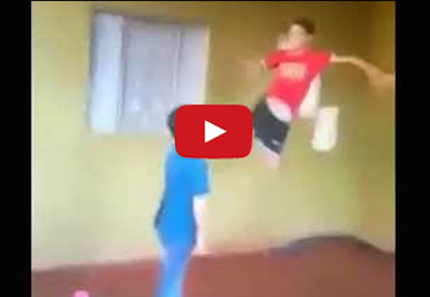 Young child lands perfectly placed “Showtime! Kick”