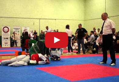 Brutal 2 Second Wheel Kick Knockout In Taekwondo