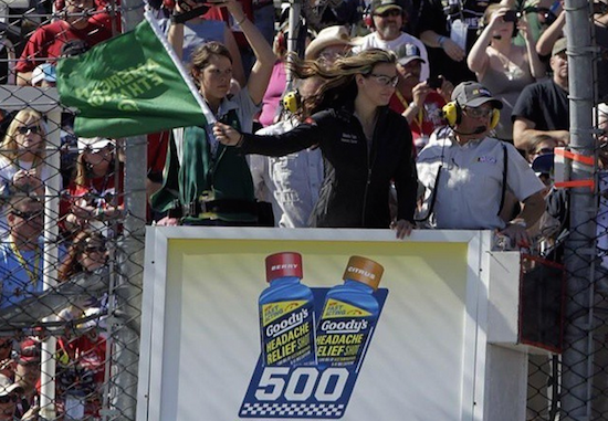 Tate Dazzles NASCAR Spectators