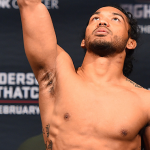 Benson Henderson at weigh-ins