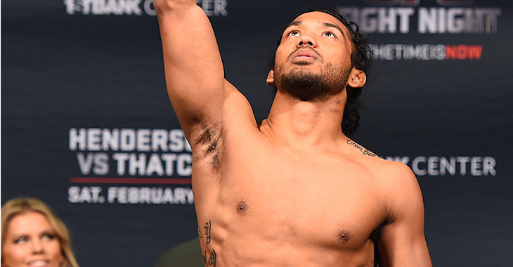 Benson Henderson at weigh-ins