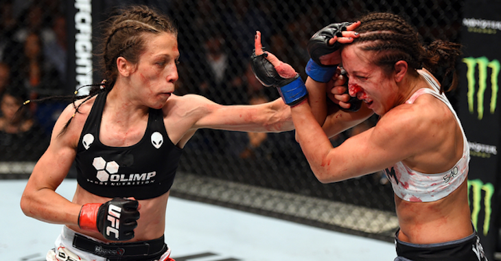 Joanna Jedrzejczyk partakes in one of the best women's title fights ever