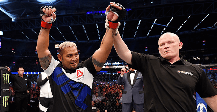 Mark Hunt wins at UFC Auckland