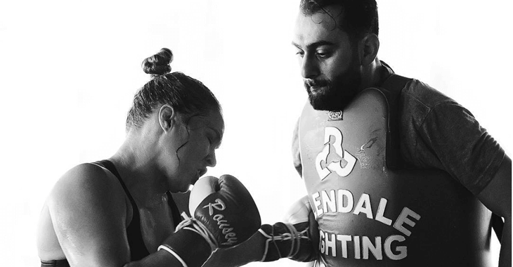 Ronda Rousey and Coach