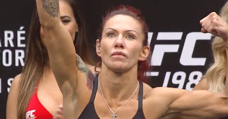 Cris Cyborg weighing in