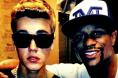 Justin Bieber and Floyd Mayweather