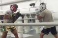 Cris Cyborg sparring