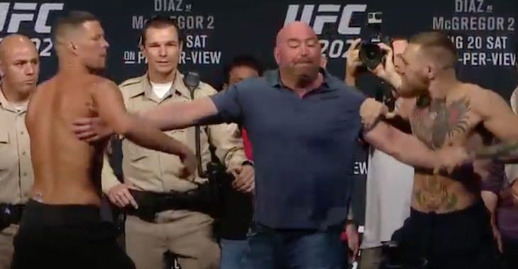 McGregor Diaz staredown