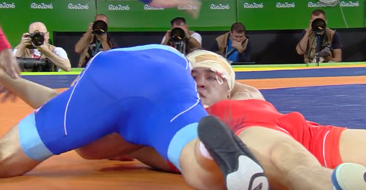Wrestler choked out in 2016 Rio Olympics