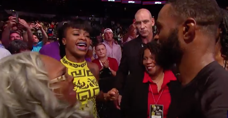 Tyron Woodley celebrates