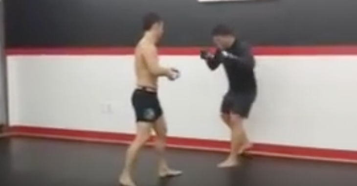 Doo Ho Choi sparring