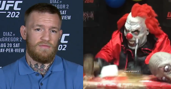 conor mcgregor vs scary clowns