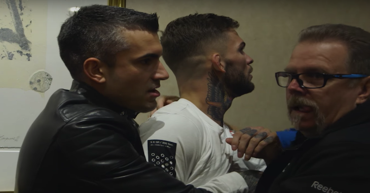 Cody Garbrandt and Jeremy Stephens backstage scuffle
