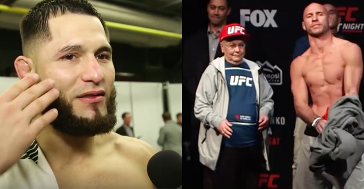 Jorge Masvidal and Donald Cerrone with Grandma