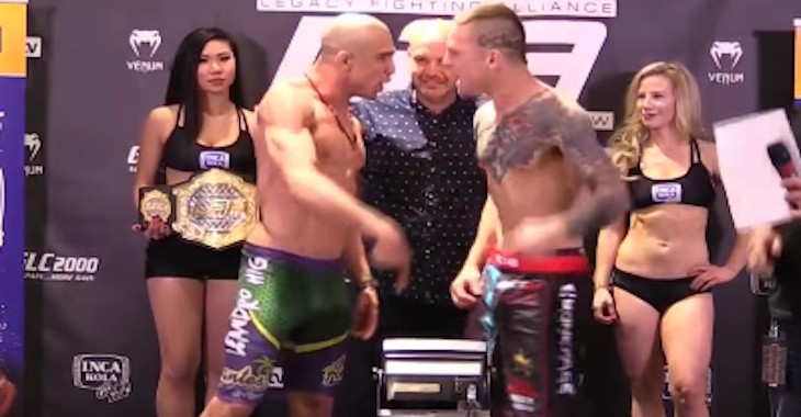 Weigh in staredown