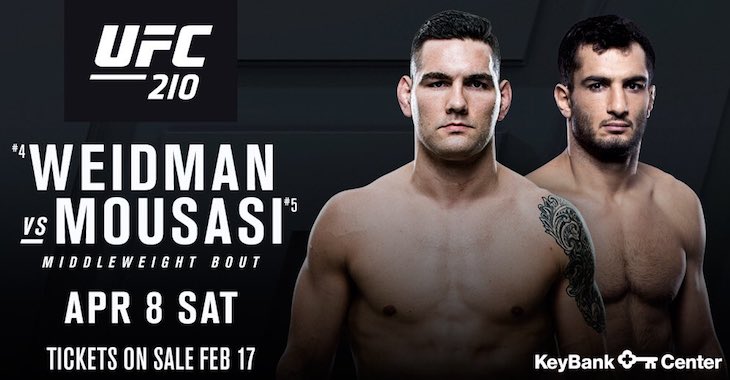 Chris Weidman Gegard Mousasi UFC 210