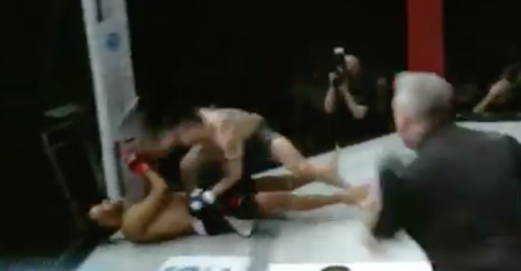 VIDEO | Fighter attempting to be flashy gets brutally KO’d