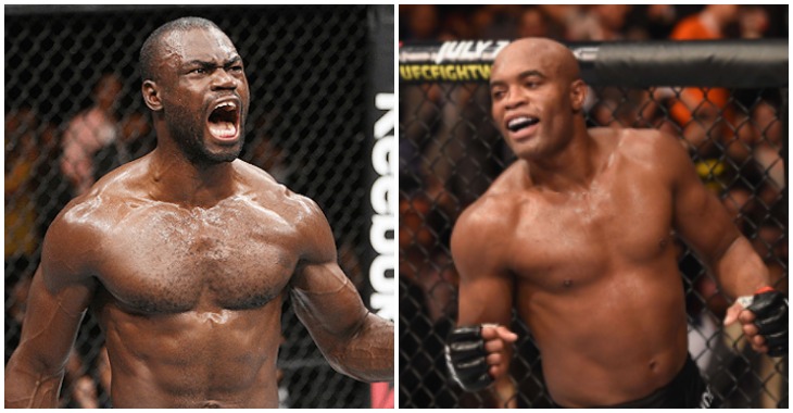 Uriah Hall and Anderson Silva