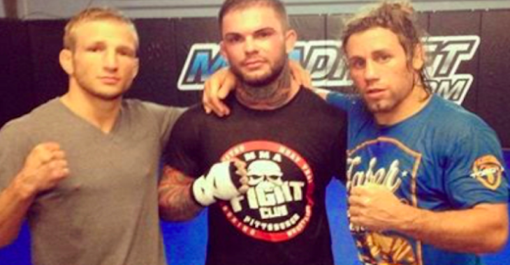 TJ Dillashaw, Cody Garbrandt and Urijah Faber