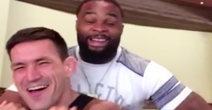 Demian Maia and Tyron Woodley