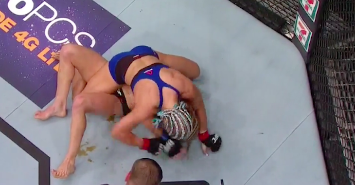 Justine Kish poopgate against Felice Herrig