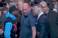 Floyd Mayweather and Conor McGregor staredown