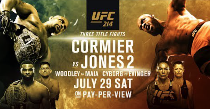 UFC 214 poster