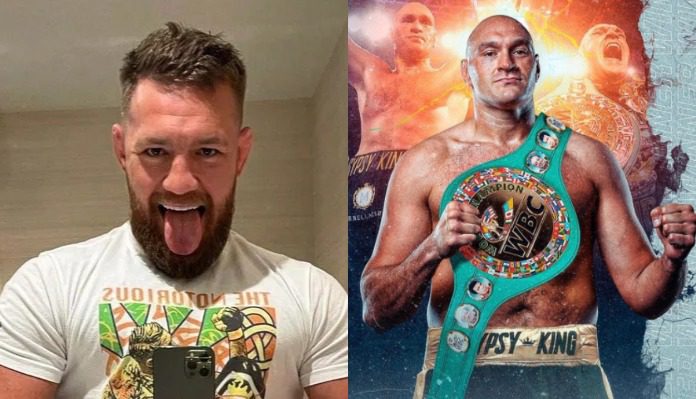 Tyson Fury says bantering with Conor McGregor was just a publicity stunt. thumbnail