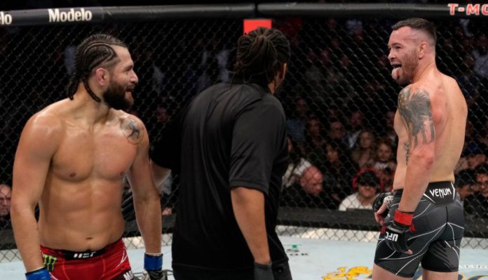 Jorge Masvidal could face a felony arrest after he allegedly sucker-punched Colby Covington twice breaking one of his teeth