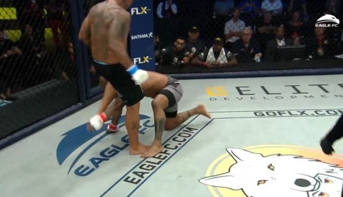 Eagle FC 47 Results: Hector Lombard vs. Thiago Silva ends in no-contest following illegal knee (Video)