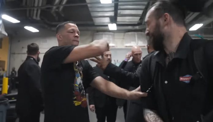 Nate Diaz Slaps Reporter