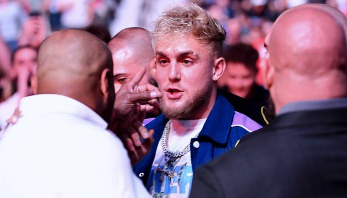 Daniel Cormier confronts Jake Paul at UFC 261