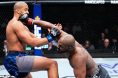Jon Jones punches Ciryl Gane at UFC 285