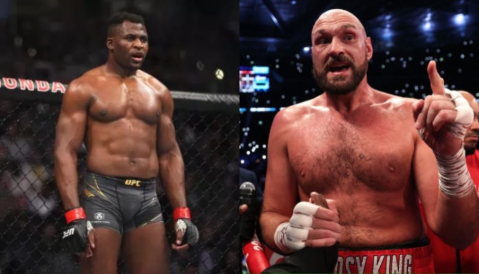 Francis Ngannou and Tyson Fury