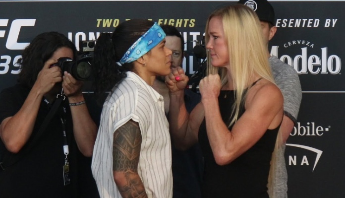 Holly Holm and Amanda Nunes