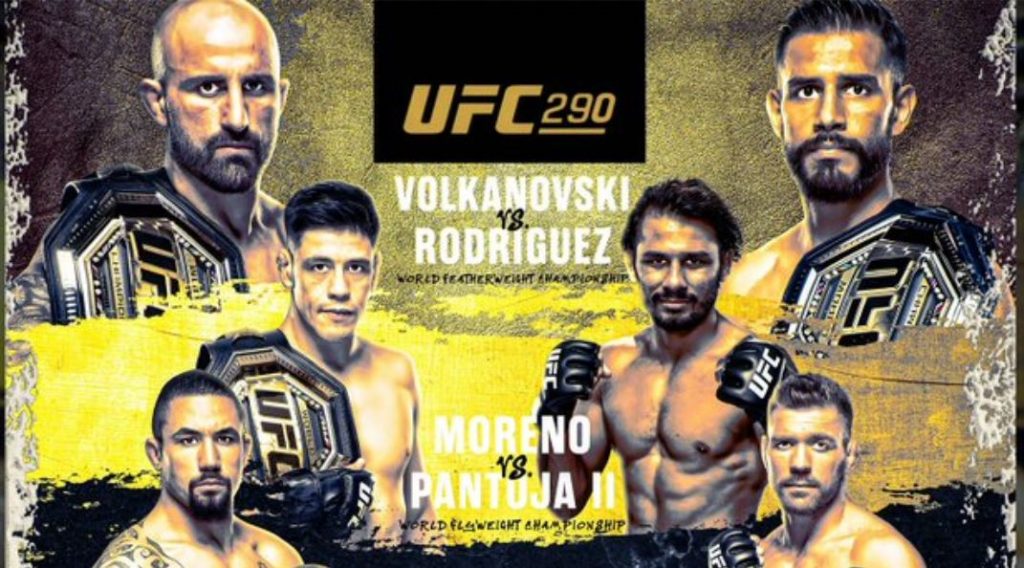 UFC 290, Volkanovski vs. Rodriguez, Results, UFC