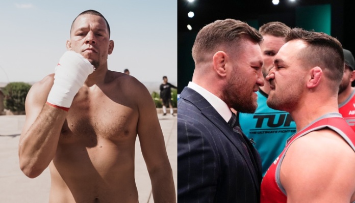 Nate Diaz, Conor McGregor and Michael Chandler