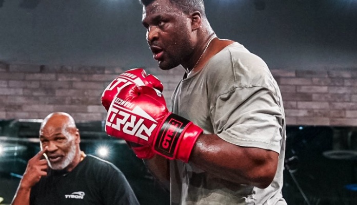 Francis Ngannou and Mike Tyson