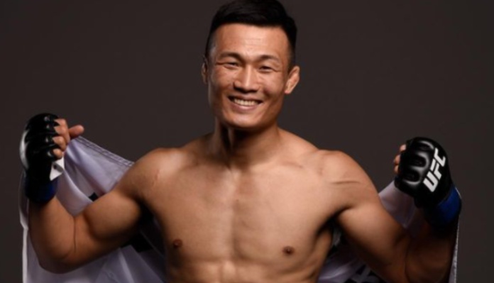 The Korean Zombie prior to his fight with Max Holloway at UFC Singapore
