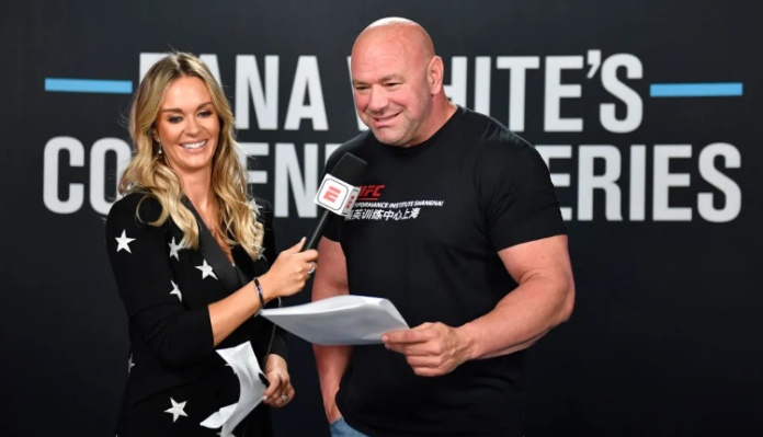 Dana White and Laura Sanko