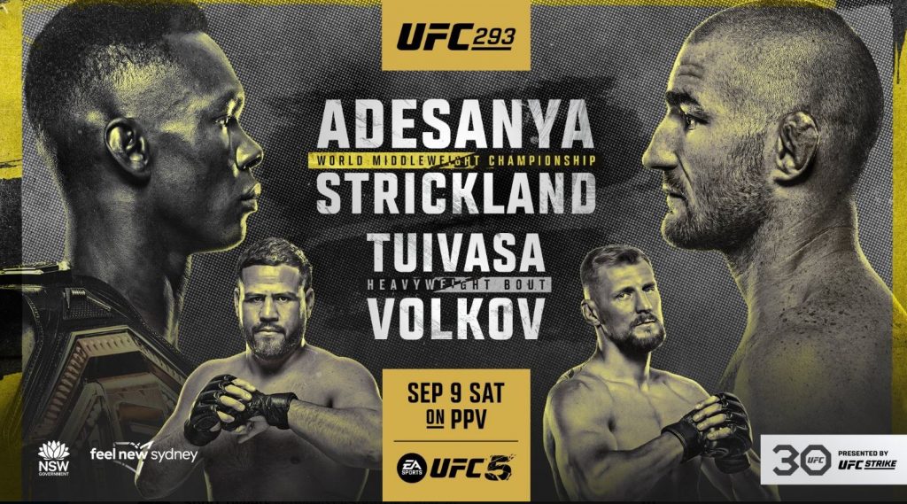 UFC 293, Israel Adesanya, Sean Strickland, Results, Adesanya vs. Strickland, UFC, Tai Tuivasa