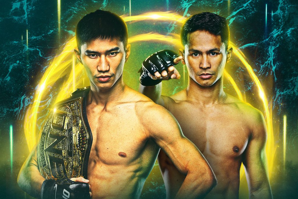 Poster for ONE Fight Night 17 on Prime Video showing Tawanchai PK Saenchai and Superbon Singha Mawynn