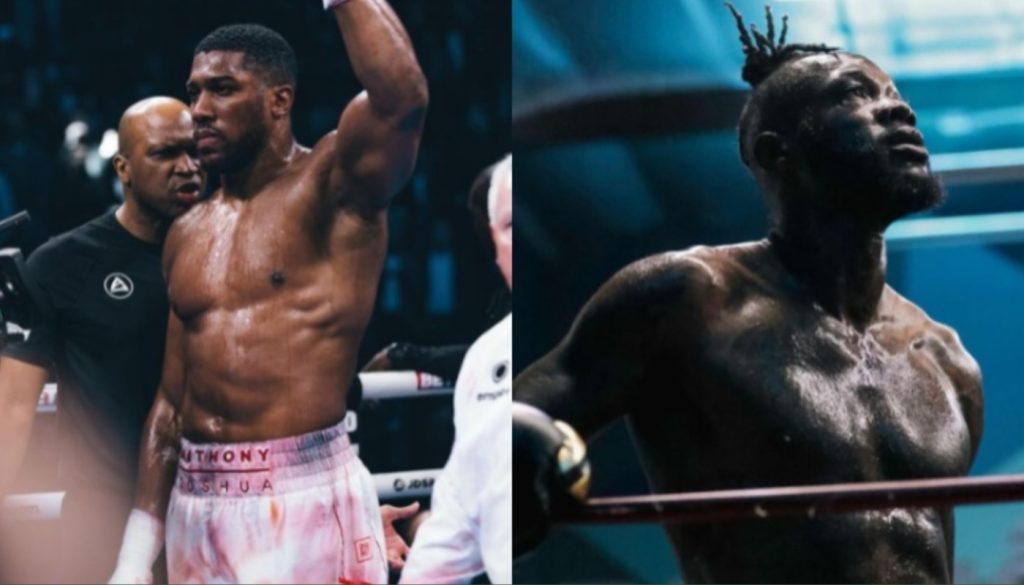 Deontay Wilder and Anthony Joshua